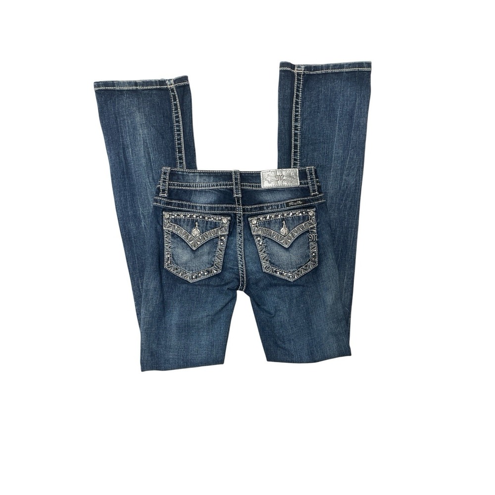 Y2K Miss Me Chloe Embellished Boot Cut Jean's Blue Size 25